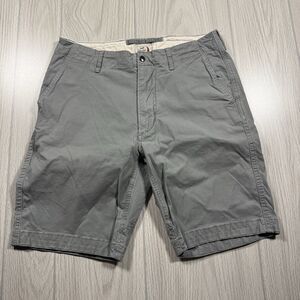 Relwen Flyweight Flex Chino Shorts Men’s 30 Gray Logo Stretch